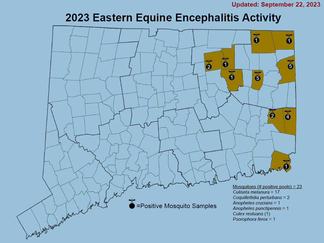 Map of 2023 EEE Activity