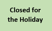 Closed for the Holiday