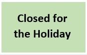 holiday closure