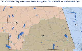 Woodstock Redistrict Map