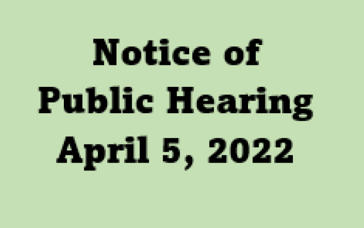 April 5 2022 Public Hearing